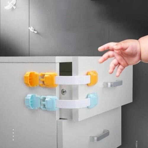 1 Pcs Home Refrigerator Lock Safety Child Lock Fridge Freezer Door Catch Lock Toddler Kids Child Cabinet Safety Lock for Baby