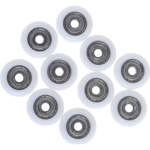 2/5/10pcs 625 Bearing Covered circular arc sliding shower roller wheel plastic door replacement roller wheel