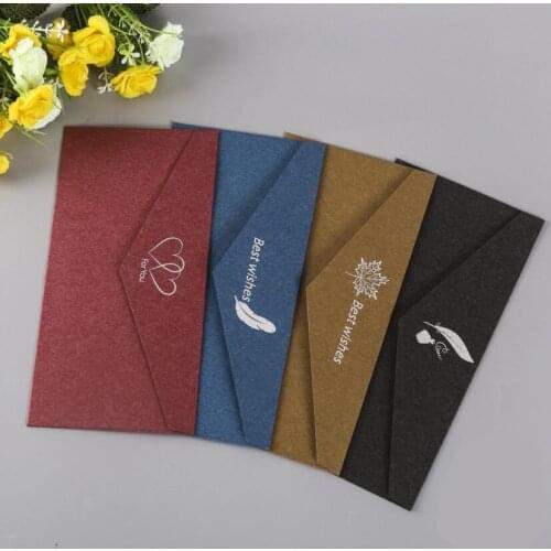 22*11cm Vintage Retro Colored Blank Kraft Paper Envelopes Wedding Party Invitation Envelope Greeting Cards Gift Envelope