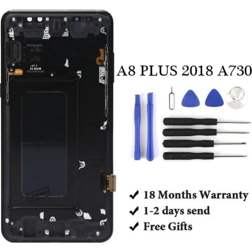 A730 LCD For A8 Plus 2018 LCD Display Touch Screen Digitizer Replacement Parts For A730F SM-A730 Display