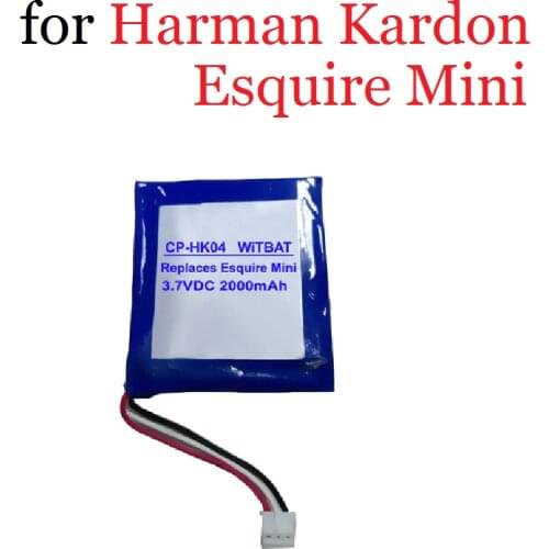 2000mAh Battery for Harman Kardon Esquire Mini Speaker Loudspeaker 3.7V Li-Ion Rechargeable Accumulator Replacement P655252