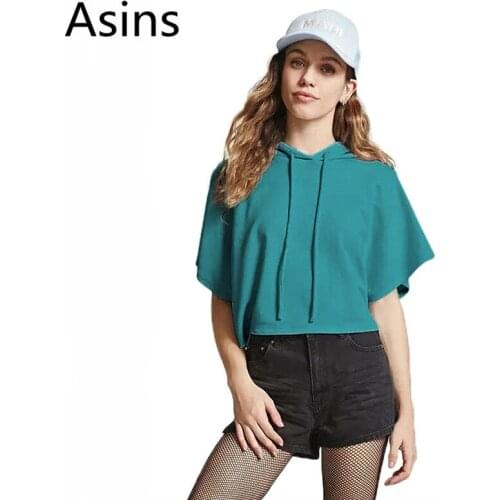 Женские футболки с капюшоном Asins China At AliExpress