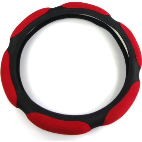 Car 38cm Universal Mesh Breathable Car Steering Wheel Cover Leather Anti-skid Auto Steering Cover for VW Ford BMW Honda