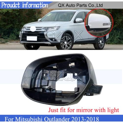 CAPQX For Outlander 2013 2014 2015 2016 2017 2018 outside Rearview Mirror Frame Side Rear view mirror Cover Hood Lid