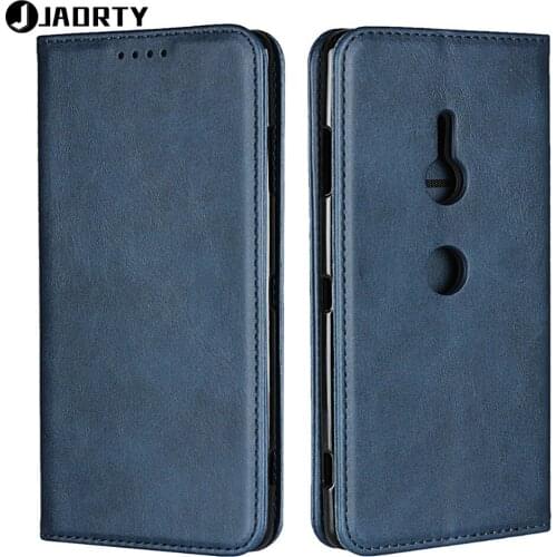 Jaorty Case On For Coque Sony Xperia XZ3 Cover For Sony Xperia XZ3 Case Luxury Leather Wallet Magnet Flip Stand Cases