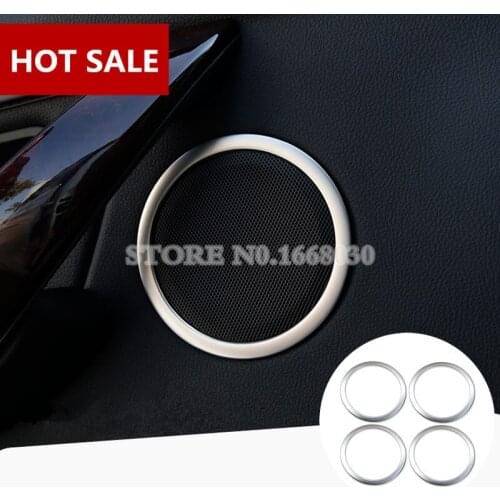 Interior Car Door Speaker Frame Cover Trim 4pcs For BMW 3 Series F30 F31 F34 2013-2018 Car Accessories Car Trim Car Styling