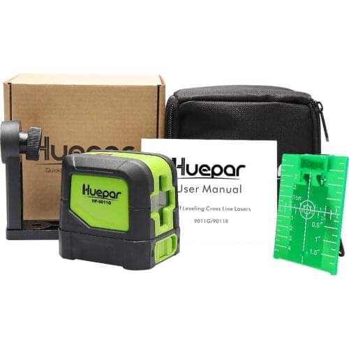 Hot selling Mini Cross line green Laser Level HP9011G, green Beam Self leveling Cross 2 green Line Laser Level