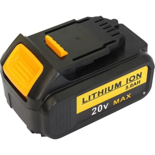 20V 3.0Ah Lithium-Ion Rechargeable Battery with Fuel Gauge for Dewalt DCB204-2 DCB205-2 DCB200-2 DCB204 DCB205 DCB200 DCB203 201