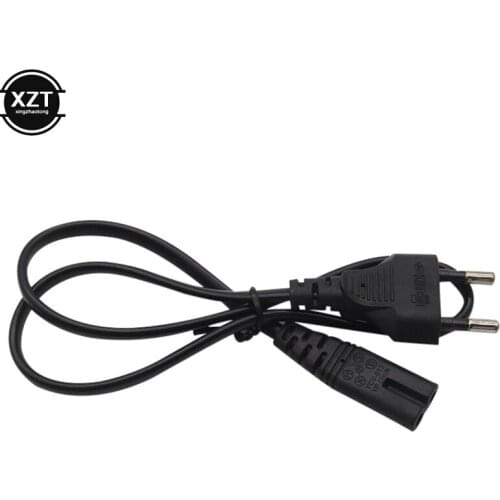 Mayitr 1pc 0.6M AC US Power Supply Cable High Quality 2ft 2-Prong Pin Lead For Desktop Laptop