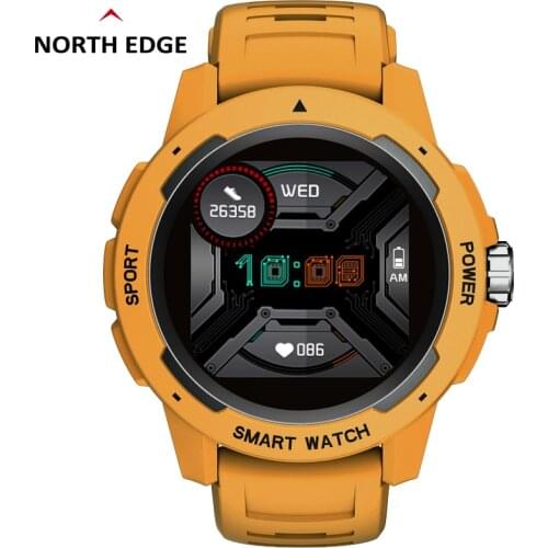 NORTH EDGE Mens Smart watch Heart Rate Blood Pressure and Blood Oxygen Monitor Music Control Women Sports Watch For Android ISO