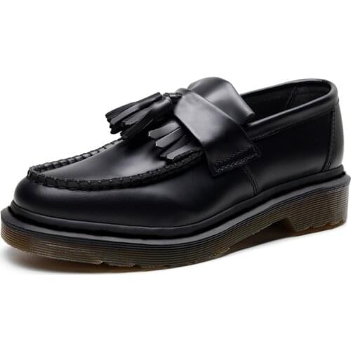 Spring Autumn Fashion New Women Loafers Genuine Leather Casual Shoes Woman Slip-on Flats Tassel Oxford Shoes for Women Shoes 44