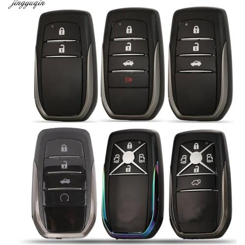 Jingyuqin Remote Car Key Case Shell Upgrade For Toyota Camry Crown Avalon 4Runner Land Cruiser Prius RAV4 Venza 2/3/4B Smart Fob