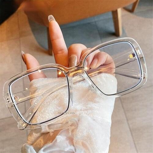 Blue Light Blocking Glasses Frame Women Men Square Spectacle Frames Optical Computer Prescription Eyeglasses