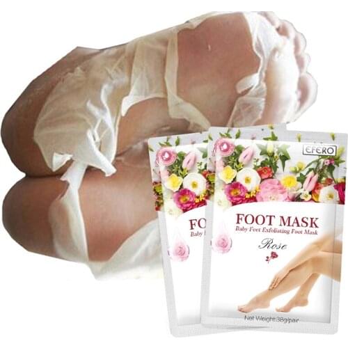 2 pairs Exfoliating Foot Mask Feet Mask Peel Socks For Pedicure Remove Dead Skin Foot Peeling Mask Moisture Feet Care