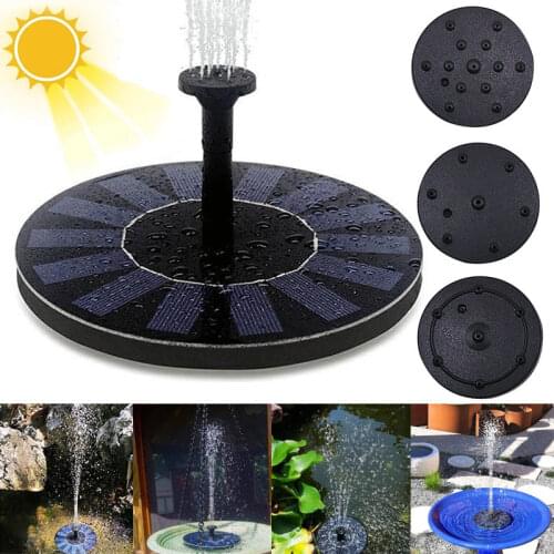 1Pc Floating Solar Fountain Garden Pool Pond Outdoor Bird Bath Solar Power Water Fountain For Home Garden Decor Water Pump Помпа