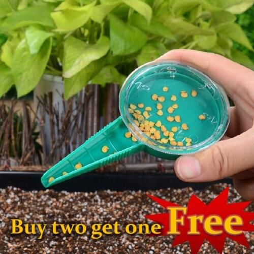 Plant Seed Sower Adjustable Garden Planter Seed Dispenser Sower Hand Held Flower Grass Plant Seeder Dial Disseminator Gardening