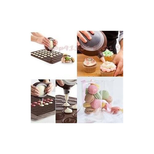 Siliconen Makaron Gebak Oven Bakvormen Mould Sheet Mat 30-Holte Diy Mold Bakvormen Mat Nuttig Gereedschap