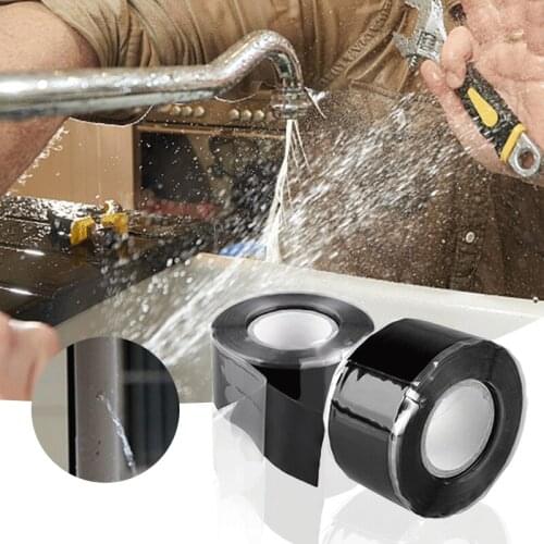 2.5mm*1.5m Super Fix Strong Waterproof Stop Leak Seal Repair Insulating Tape Performance Self Tape Duct Waterproof Pipe Tape