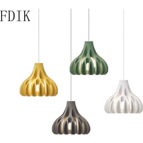 Modern Coral Resin Pendant Lights Retro Led Hanglamp Nordic Bedroom Hanging Lamp Industrial Loft Decor Indoor Lighting Fixtures