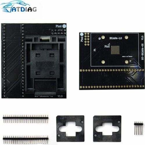 BGA64 Special EMMC Adapter For RT809H Programmer RT-BGA64-01 Socket 1.0mm spacing frame 11*13mm Original