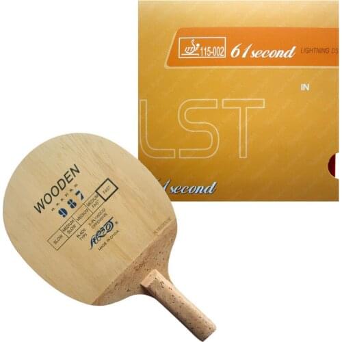 Galaxy 987 Japanese penhold blade + 61second Lightning DS LST Rubber for a table tennis racket Japanese Penhold JS
