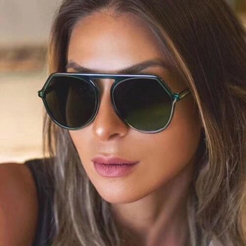 Women Vintage Sun Glasses Female Eyewear UV400 Fashion Personalized All-match Irregular Sunglasses Trending Hot Products 2021