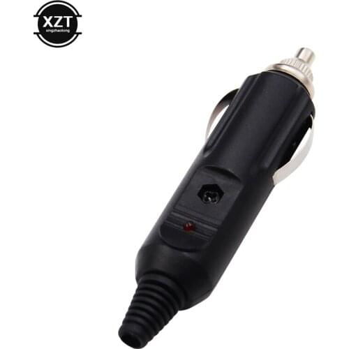 10 pcs 12V Car Cigarette Lighter Male Socket Converter Plug Connector Conversion Outlet With Fuse Black New High Quality
