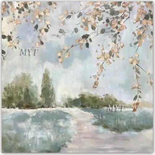 100% Hand-painted Canvas Wall Decor Art Interior Home Decoration Landscape Oil Painting Acrylic Wall Hangings Artwork For Room