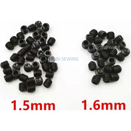 100pcs/lot 1.5mm/1.6mm overlock stitch pegasus hexagonal needle screw angle industrial sewing machine spare parts