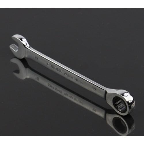 12mm the key ratcheting wrench spanners repair hand tools chave catraca gear Chrome Vanadium ferramentas manuais