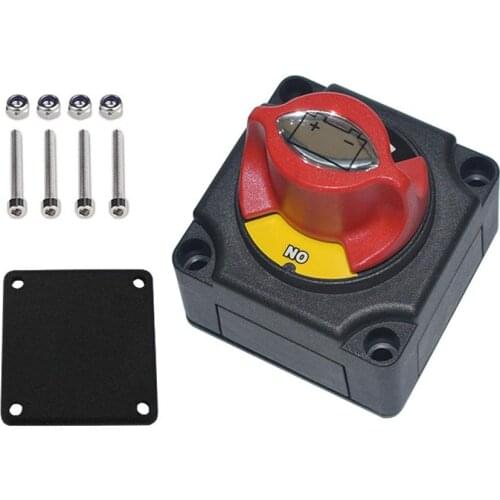 12V-60V Car Auto RV Marine Boat High Current Battery Selector Isolator Disconnect Cut On/Off Rotary Switch Cut Power Off Switch