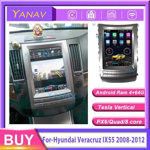 Car radio audio 2 din android stereo receiver for-HYUNDAI VERACRUZ IX55 2008-2012 tesla Car GPS navigation multimedia dvd player