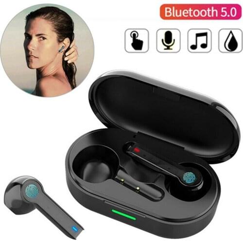 Earphones Wireless In Ear Fingerprint Touch Sport Game Headset Noise Cancelling Stereo Earbuds with Microphone