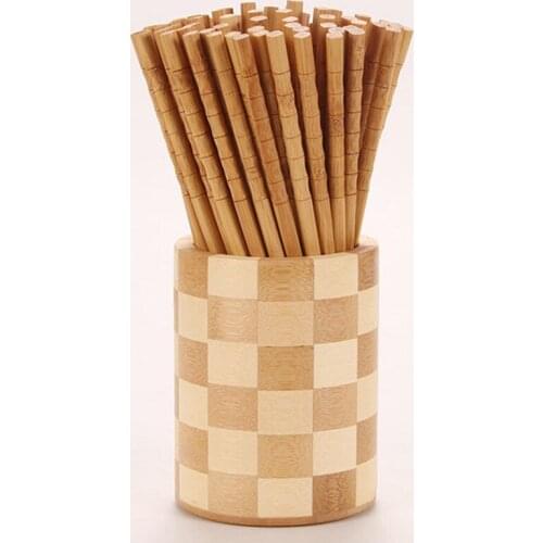 1Pair Wood Anti-mildew Chopsticks For Sushi Non-Slip Food Sticks Chop Sticks Reusable Chinese Chopsticks Tableware Kitchen Tools