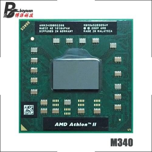AMD Athlon II Dual-Core Mobile M340 2.2 GHz Dual-Core Dual-Thread CPU Processor AMM340DBO22GQ Socket S1