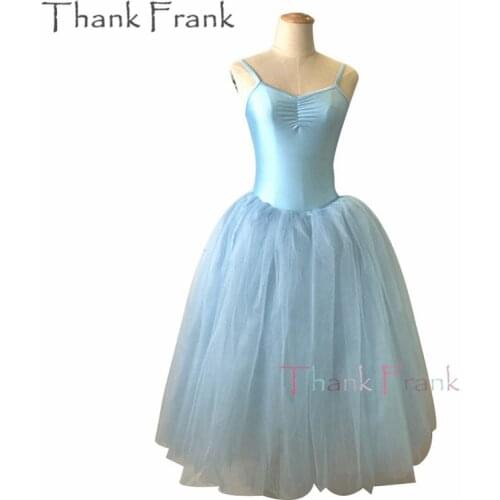 Camisole Long Tutu Ballet Dress Girls Women Romantic Dance Dresses C428