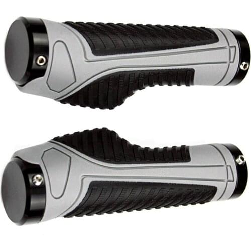 Bicycle Bike MTB Components Bar ends Handlebars Rubber Grips & Aluminum Barend Handle bar Cycling Ergonomic Push On Soft Grips