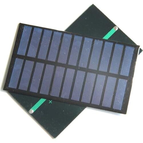 BUHESHUI 1.6W 5.5V Mini Solar Cell Solar Panel Polycrystalline DIY Solar Charger For 3.7v Battery Led Light 5pcs Free Shipping