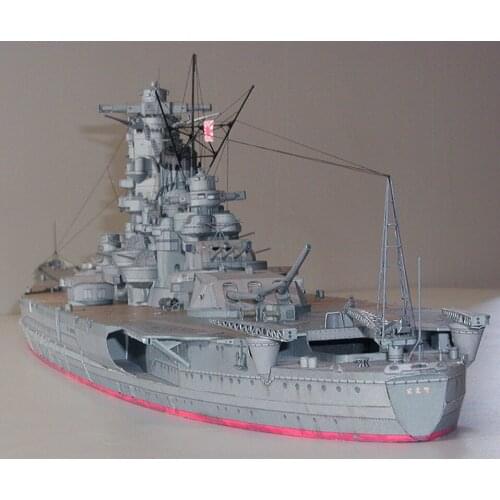 1:250 Japanese Battleship Yamato Paper Model Handmade DIY Military Fan Collection High Difficulty Home Desk Dcor for Kids Toys