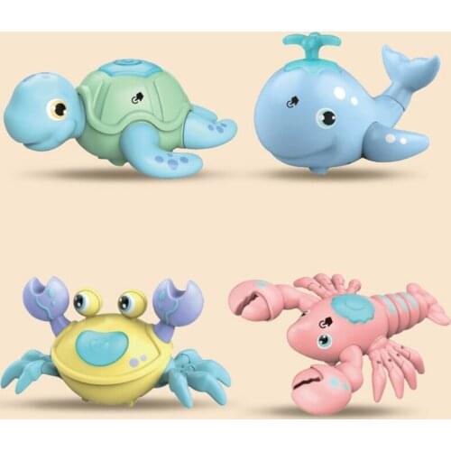 2021 New Magnetic Assembly Marine Creature Toys DIY Sea Turtle Lobster Crab with Light