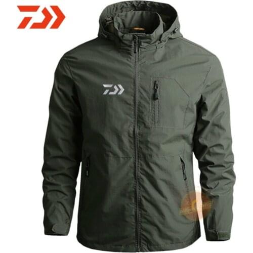 New Daiwa Mens Spring Autumn Coat Thin Mountaineering Outdoor Fishing Clothing Quick-Drying Windbreaker Sports Fishing Jacket
