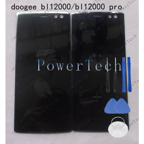 New bl12000 Front Panel Touch Glass Digitizer Screen with LCD display for doogee bl12000 pro Cell Phone FREE SHIPPING