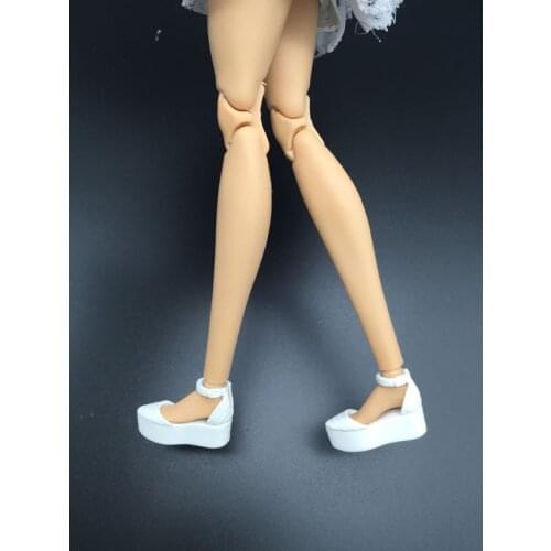 Doll shoes white flat foot shoes for your barbie dolls BBI906