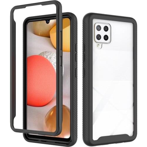 Transparent Acrylic Back Cover PC TPU Frame Non Slip Bumper Fundas For Samsung Galaxy A12 A42 A52 A32 A72 5G 4G Case Shell Coque