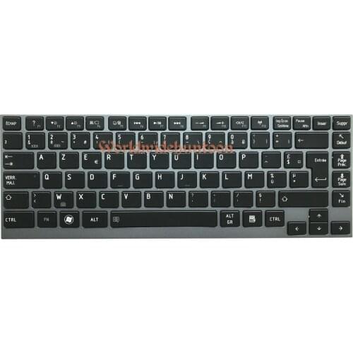 Reboto Original Brand New French Laptop Keyboard for Toshiba U940 U945 U955 FR Layout keyboard With backlit 100% Fully Tested
