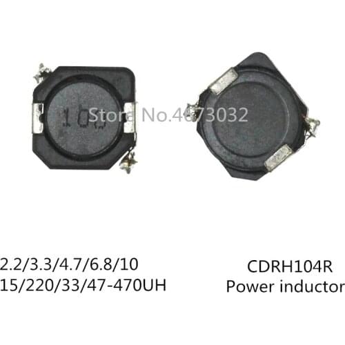 1000PCS SMD Power Inductors CDRH104R CD104R 10*10*4MM 2.2UH 3.3UH 4.7UH 6.8UH 10UH 22UH 33UH 47UH 68UH 100UH 150UH 220UH 330UH