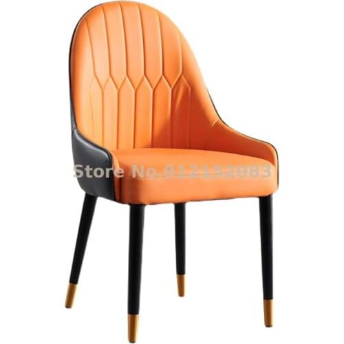 Nordic Light Luxury Dining Chair Home Modern Simple Leisure Negotiation Chair Restaurant Hotel Chair Net Red Makeup Nail Stool