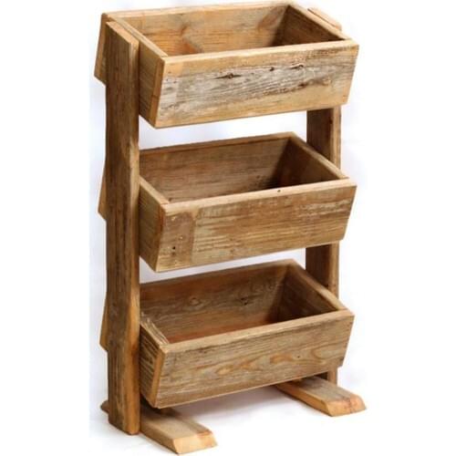 Natural Solid Wood Fruit Vegetable Kitchen-Bathroom Rack