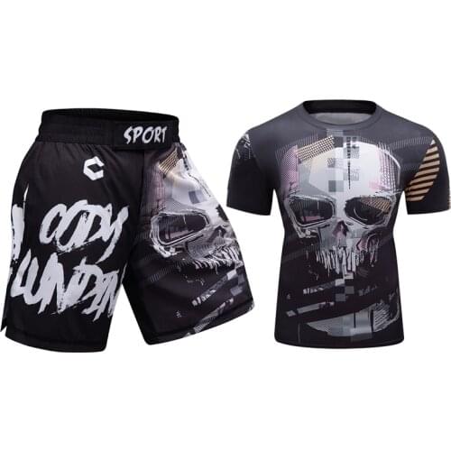 Rash Guard Jiu Jitsu Running Sportswear Cody Lundin Mens 3D Printed Training Suit