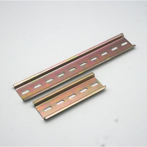 Universal Type 35mm Aluminum Slotted DIN Rail for C45 DZ47 Terminal Blocks Contactor Din Rail Terminal Blocks